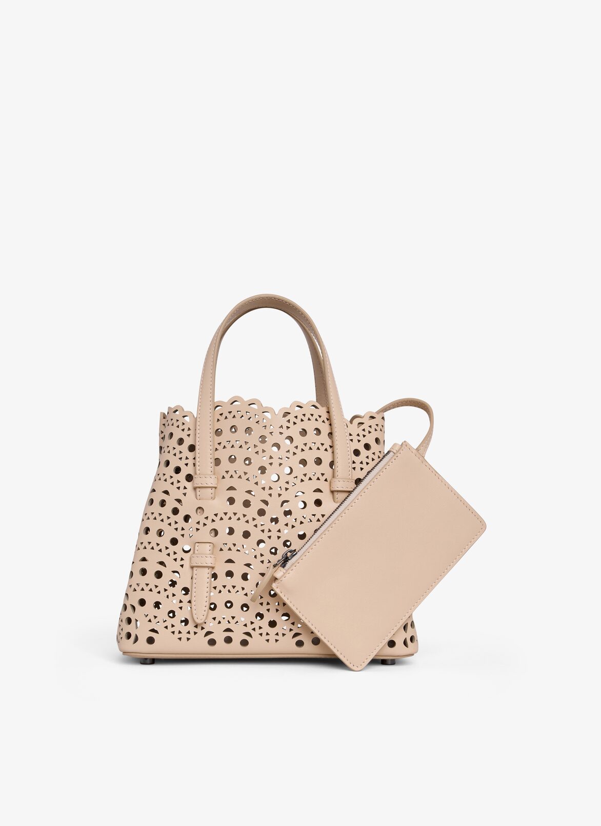 MINA 20 BAG IN VIENNE WAVE CALFSKIN ALAÏA NUDE MINA 20 BAG IN VIENNE WAVE CALFSKIN
